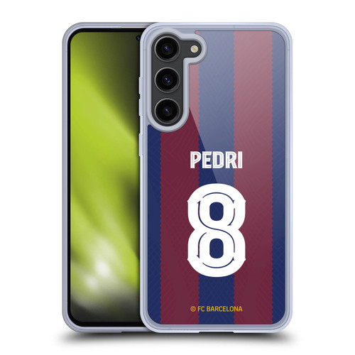 FC Barcelona 2023/24 Players Home Kit Pedri Soft Gel Case for Samsung Galaxy S23+ 5G & MagSafe