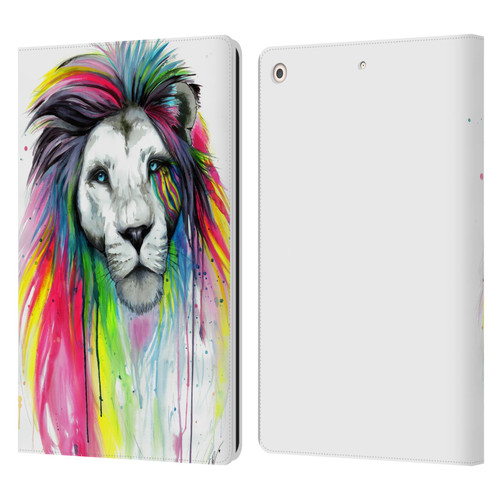 Pixie Cold Cats Rainbow Mane Leather Book Wallet Case Cover For Apple iPad 10.2 2019/2020/2021