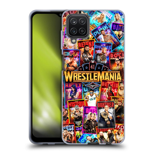 WWE Wrestlemania 41 Key Art Poster Soft Gel Case for Samsung Galaxy A12 (2020)