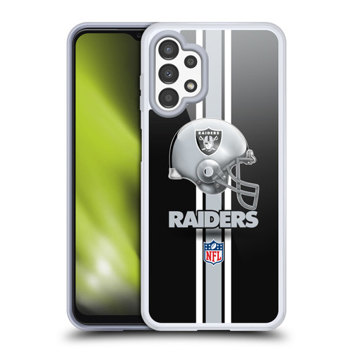 NFL Las Vegas Raiders Logo Helmet Soft Gel Case for Samsung Galaxy A13 (2022)