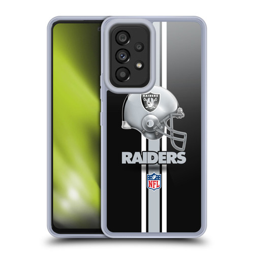 NFL Las Vegas Raiders Logo Helmet Soft Gel Case for Samsung Galaxy A53 5G (2022)