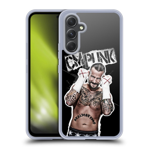 WWE CM Punk Graphics Soft Gel Case for Samsung Galaxy A54 5G