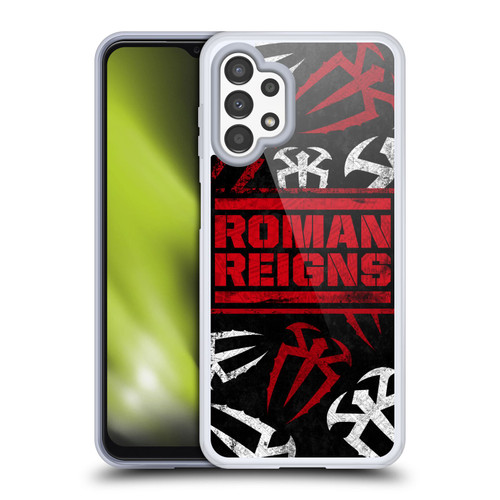 WWE Roman Reigns Logo Pattern Soft Gel Case for Samsung Galaxy A13 (2022)