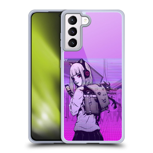 Zombie Makeout Club Art Drama Rides On My Back Soft Gel Case for Samsung Galaxy S21+ 5G & MagSafe