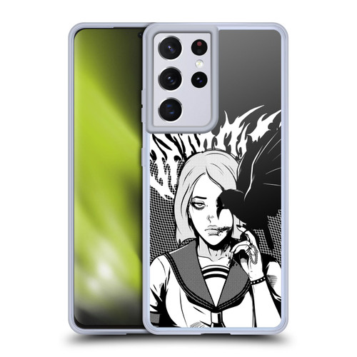 Zombie Makeout Club Art Crow Soft Gel Case for Samsung Galaxy S21 Ultra 5G & MagSafe