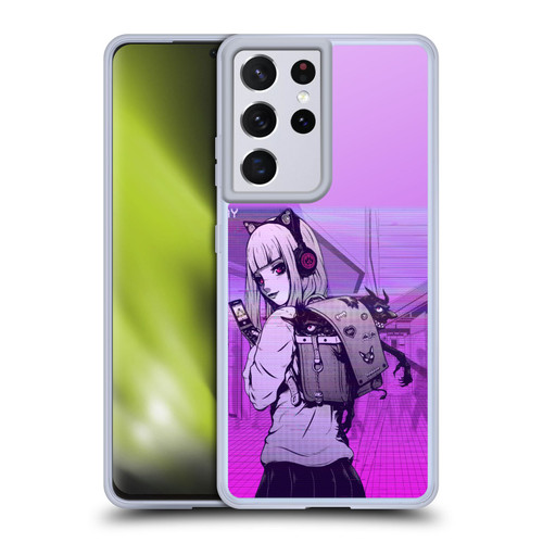 Zombie Makeout Club Art Drama Rides On My Back Soft Gel Case for Samsung Galaxy S21 Ultra 5G & MagSafe