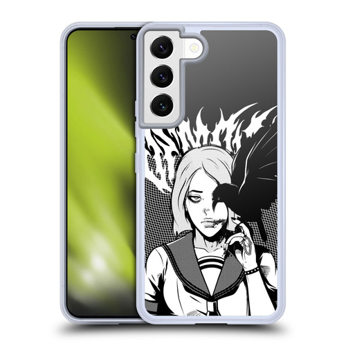 Zombie Makeout Club Art Crow Soft Gel Case for Samsung Galaxy S22 5G & MagSafe