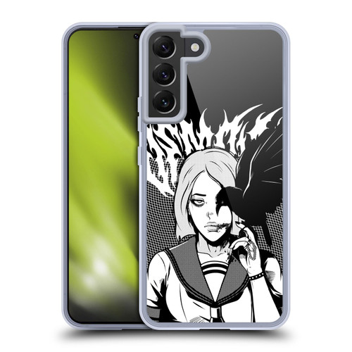 Zombie Makeout Club Art Crow Soft Gel Case for Samsung Galaxy S22+ 5G & MagSafe