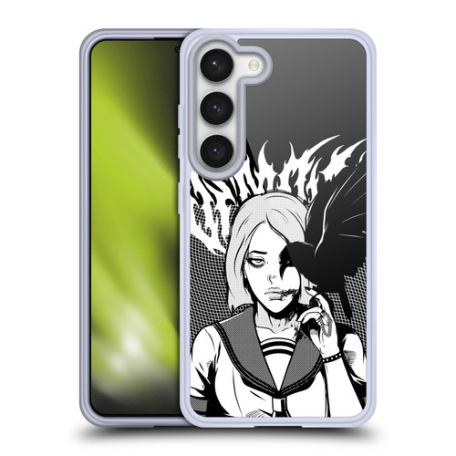 Zombie Makeout Club Art Crow Soft Gel Case for Samsung Galaxy S23 5G & MagSafe