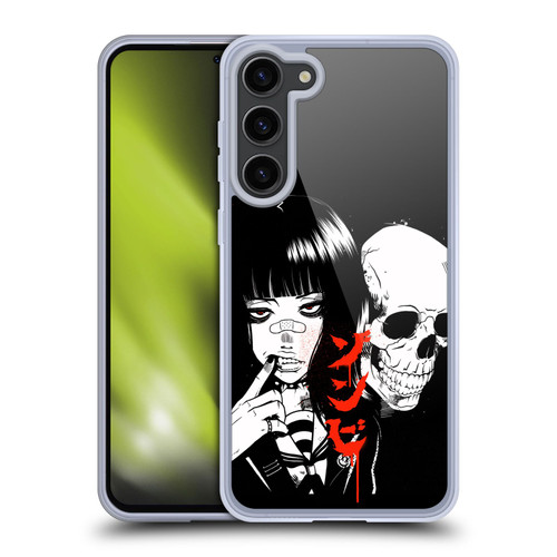 Zombie Makeout Club Art Girl And Skull Soft Gel Case for Samsung Galaxy S23+ 5G & MagSafe