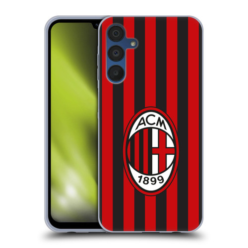 AC Milan 2017/18 Crest Kit Home Soft Gel Case for Samsung Galaxy A15 & MagSafe