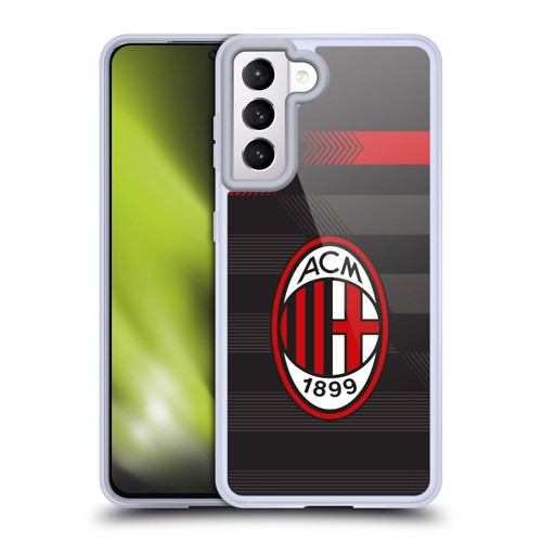 AC Milan 2017/18 Crest Kit Third Soft Gel Case for Samsung Galaxy S21 5G & MagSafe