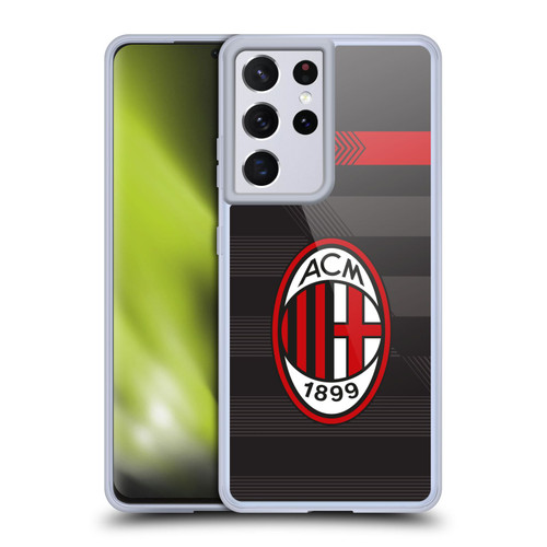 AC Milan 2017/18 Crest Kit Third Soft Gel Case for Samsung Galaxy S21 Ultra 5G & MagSafe