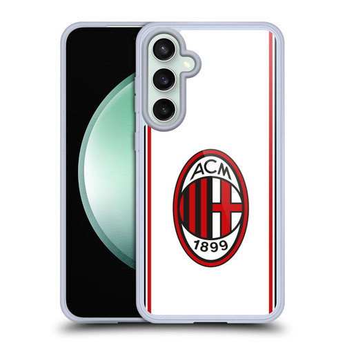 AC Milan 2017/18 Crest Kit Away Soft Gel Case for Samsung Galaxy S23 FE 5G & MagSafe
