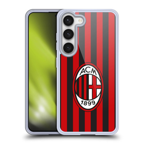 AC Milan 2017/18 Crest Kit Home Soft Gel Case for Samsung Galaxy S23 5G & MagSafe