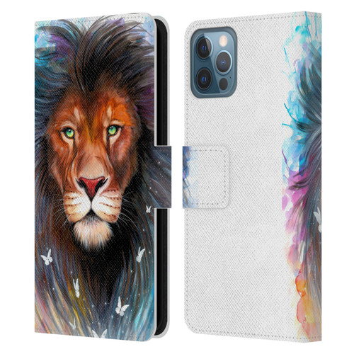 Pixie Cold Cats Sacred King Leather Book Wallet Case Cover For Apple iPhone 12 / iPhone 12 Pro