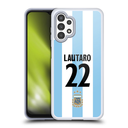 Argentina National Football Team 2024/25 Player Home Kit 1st Group Lautaro Martínez Soft Gel Case for Samsung Galaxy A13 (2022)