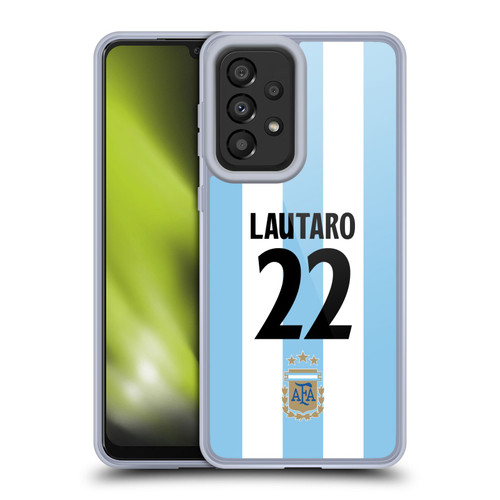 Argentina National Football Team 2024/25 Player Home Kit 1st Group Lautaro Martínez Soft Gel Case for Samsung Galaxy A33 5G (2022)