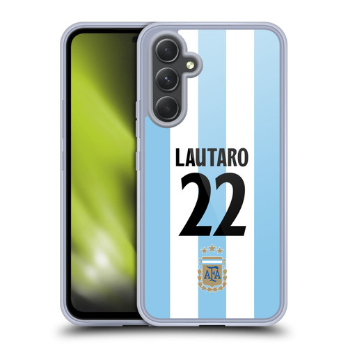 Argentina National Football Team 2024/25 Player Home Kit 1st Group Lautaro Martínez Soft Gel Case for Samsung Galaxy A54 5G