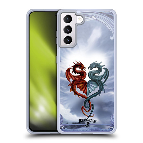 Alchemy Gothic Dragon Draconic Tryst Soft Gel Case for Samsung Galaxy S21+ 5G & MagSafe