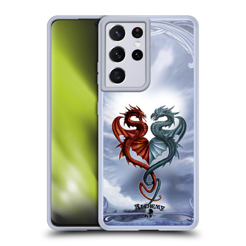 Alchemy Gothic Dragon Draconic Tryst Soft Gel Case for Samsung Galaxy S21 Ultra 5G & MagSafe