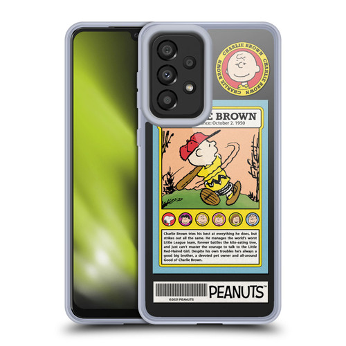 Peanuts Trends Charlie Brown Card Soft Gel Case for Samsung Galaxy A33 5G (2022)