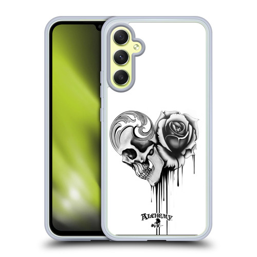 Alchemy Gothic Graphic Art Black Love Soft Gel Case for Samsung Galaxy A34 5G