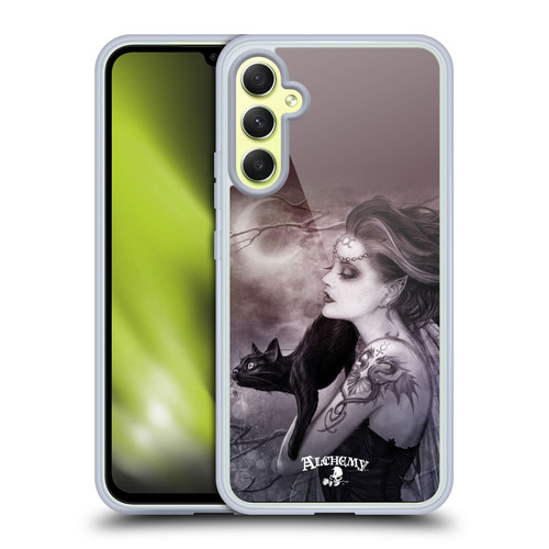 Alchemy Gothic Graphic Art Minnaloushe Moon Soft Gel Case for Samsung Galaxy A34 5G