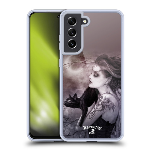 Alchemy Gothic Graphic Art Minnaloushe Moon Soft Gel Case for Samsung Galaxy S21 FE 5G & MagSafe