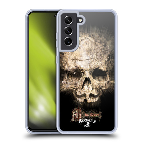 Alchemy Gothic Graphic Art M'sieur La Mort Soft Gel Case for Samsung Galaxy S21 FE 5G & MagSafe