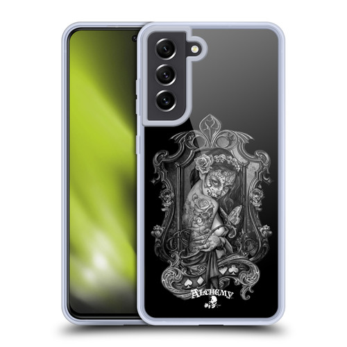 Alchemy Gothic Graphic Art Widow Soft Gel Case for Samsung Galaxy S21 FE 5G & MagSafe