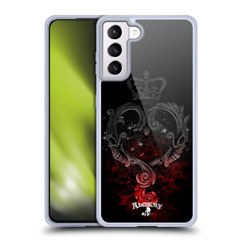 Alchemy Gothic Graphic Art Affaire Du Coeur Soft Gel Case for Samsung Galaxy S21+ 5G & MagSafe