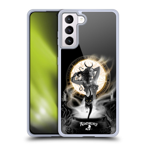 Alchemy Gothic Graphic Art Lunacalia Soft Gel Case for Samsung Galaxy S21+ 5G & MagSafe
