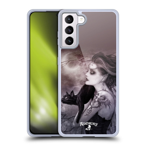 Alchemy Gothic Graphic Art Minnaloushe Moon Soft Gel Case for Samsung Galaxy S21+ 5G & MagSafe