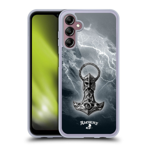 Alchemy Gothic Illustration Mjolnir Hammer Soft Gel Case for Samsung Galaxy A14 5G