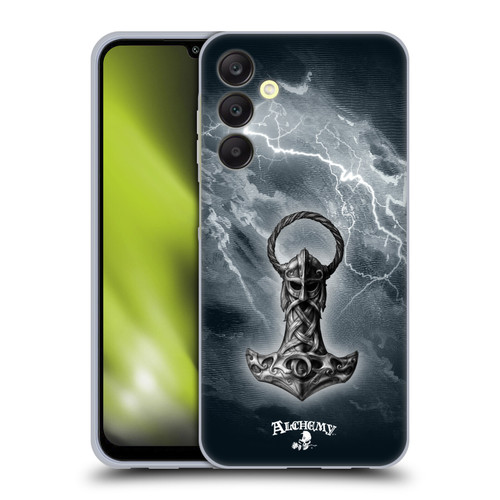 Alchemy Gothic Illustration Mjolnir Hammer Soft Gel Case for Samsung Galaxy A25 5G