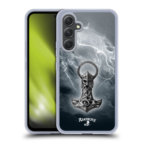 Alchemy Gothic Illustration Mjolnir Hammer Soft Gel Case for Samsung Galaxy A54 5G