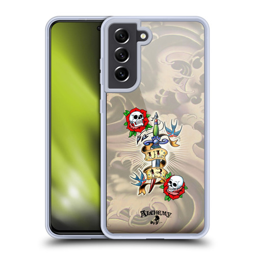 Alchemy Gothic Illustration 13 Dagger Soft Gel Case for Samsung Galaxy S21 FE 5G & MagSafe