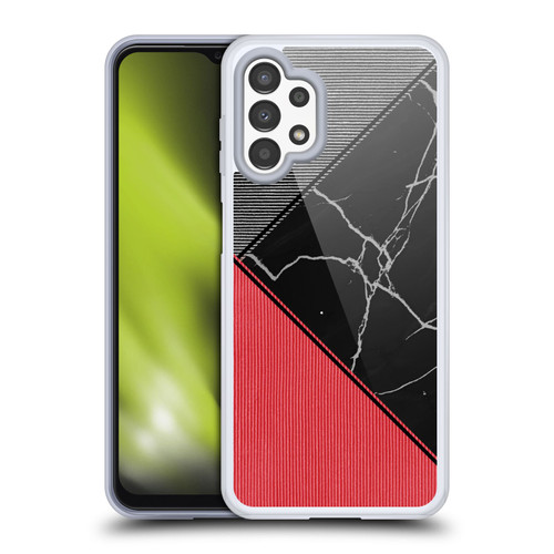 Alyn Spiller Marble Colour Block Soft Gel Case for Samsung Galaxy A13 (2022)
