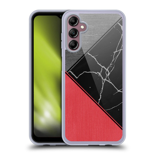 Alyn Spiller Marble Colour Block Soft Gel Case for Samsung Galaxy A14 5G