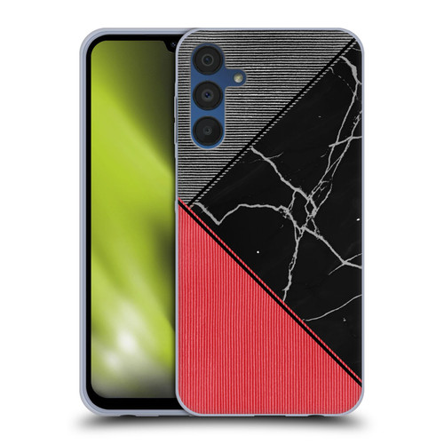 Alyn Spiller Marble Colour Block Soft Gel Case for Samsung Galaxy A15 & MagSafe