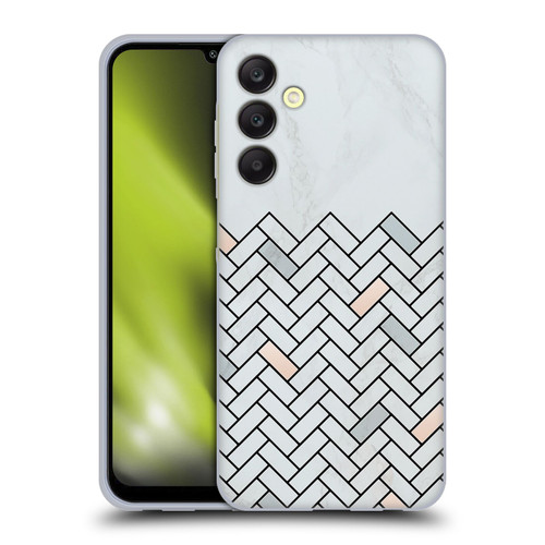 Alyn Spiller Marble Tile Soft Gel Case for Samsung Galaxy A25 5G