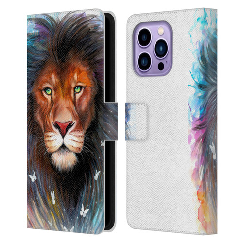 Pixie Cold Cats Sacred King Leather Book Wallet Case Cover For Apple iPhone 14 Pro Max