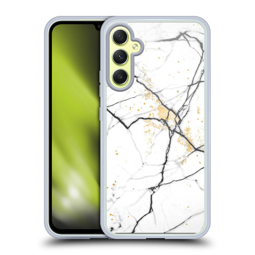 Alyn Spiller Marble Plain Soft Gel Case for Samsung Galaxy A34 5G