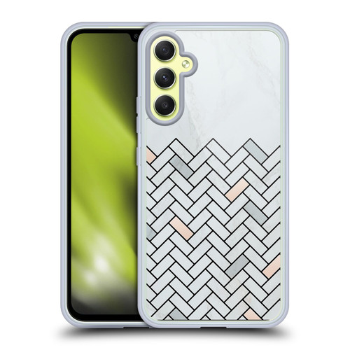 Alyn Spiller Marble Tile Soft Gel Case for Samsung Galaxy A34 5G