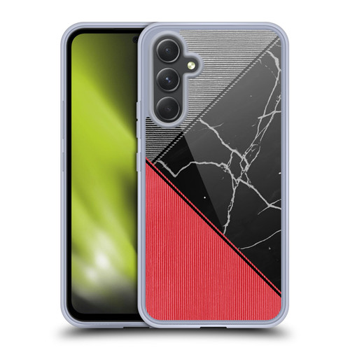 Alyn Spiller Marble Colour Block Soft Gel Case for Samsung Galaxy A54 5G