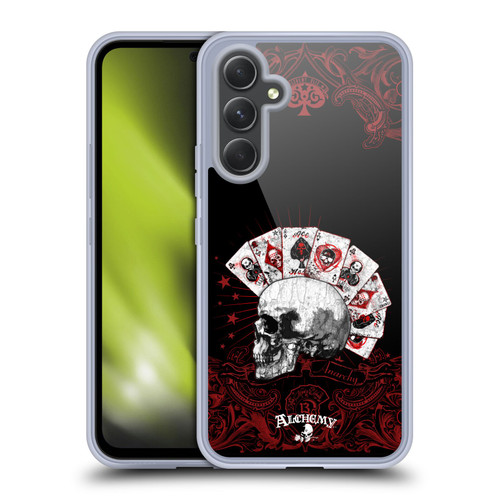 Alchemy Gothic Skull And Cards Aces Of Anarchy Soft Gel Case for Samsung Galaxy A54 5G