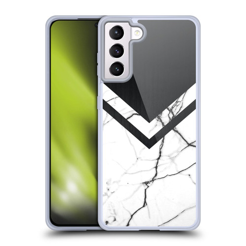 Alyn Spiller Marble Half Cut Soft Gel Case for Samsung Galaxy S21+ 5G & MagSafe