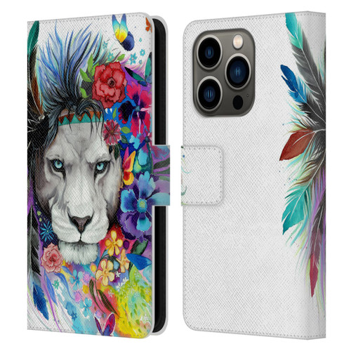 Pixie Cold Cats King Of The Lions Leather Book Wallet Case Cover For Apple iPhone 14 Pro