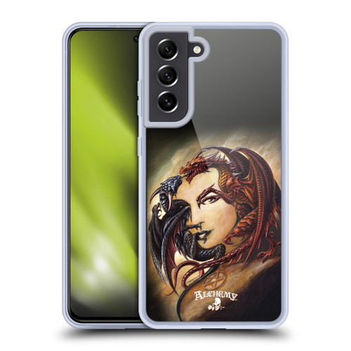 Alchemy Gothic Dragon Morgan Theomachia Soft Gel Case for Samsung Galaxy S21 FE 5G & MagSafe